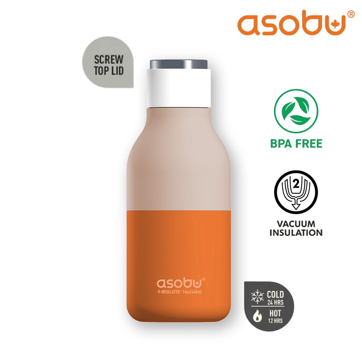 Asobu Puramic™ Urban Insulated Water Bottle