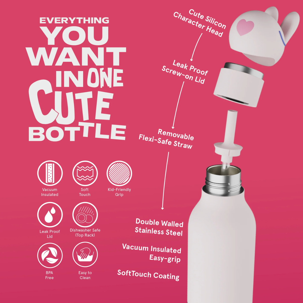 [New Design] Asobu Bestie™ Water Bottle 460ML