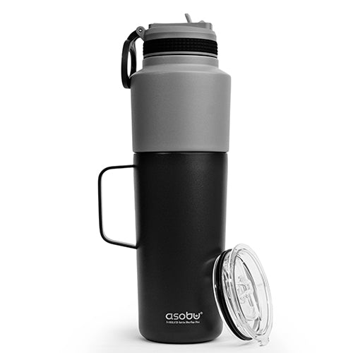 Asobu Twin Pack Water Bottle with Mug - TWP33