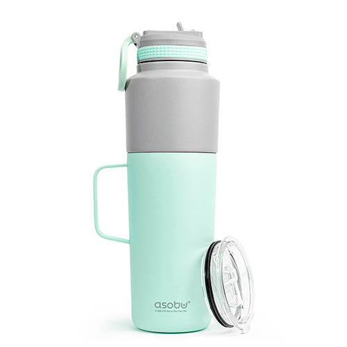 Asobu Twin Pack Water Bottle with Mug - TWP33