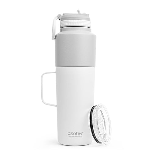 Asobu Twin Pack Water Bottle with Mug - TWP33